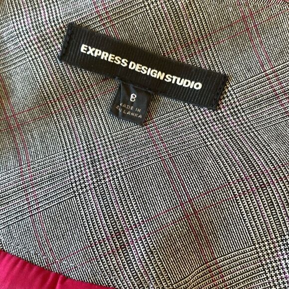 Gray Plaid Women's Skirt - Picture 5 of 7